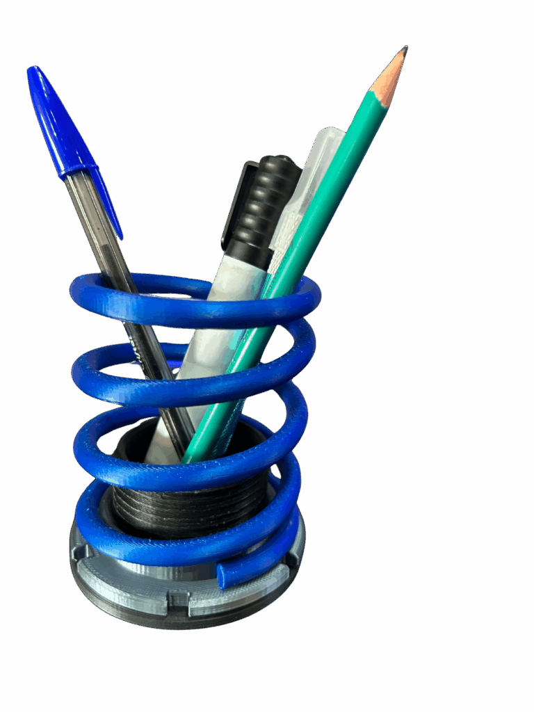 Porta Canetas Mola Coilover Automotivo (azul Escuro)