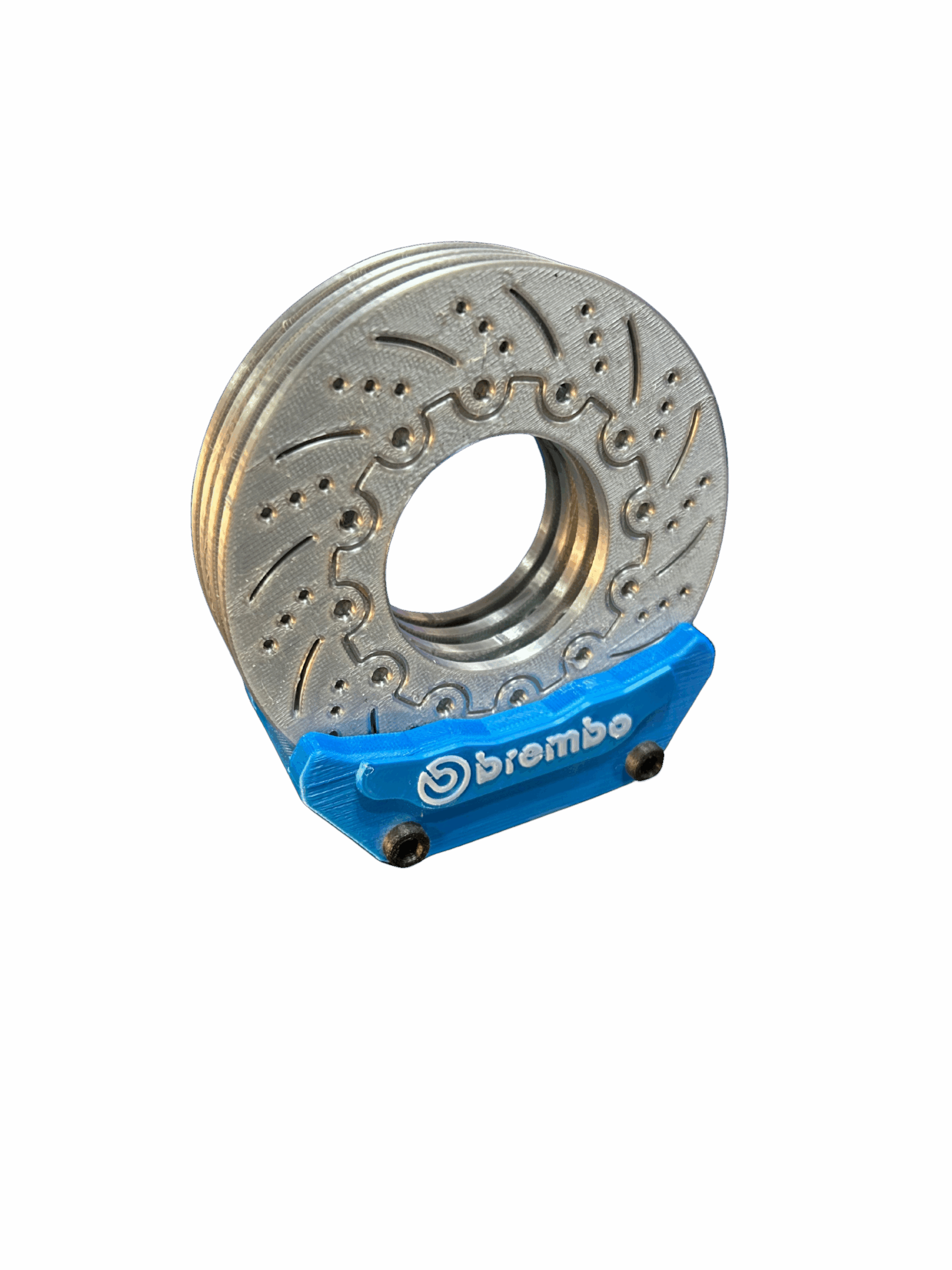 Descanso De Copo Lata Disco E Pinça Brembo Azul Claro