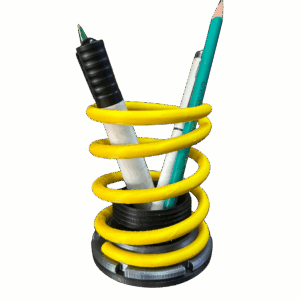 Porta Canetas Mola Coilover Automotivo (amarelo)
