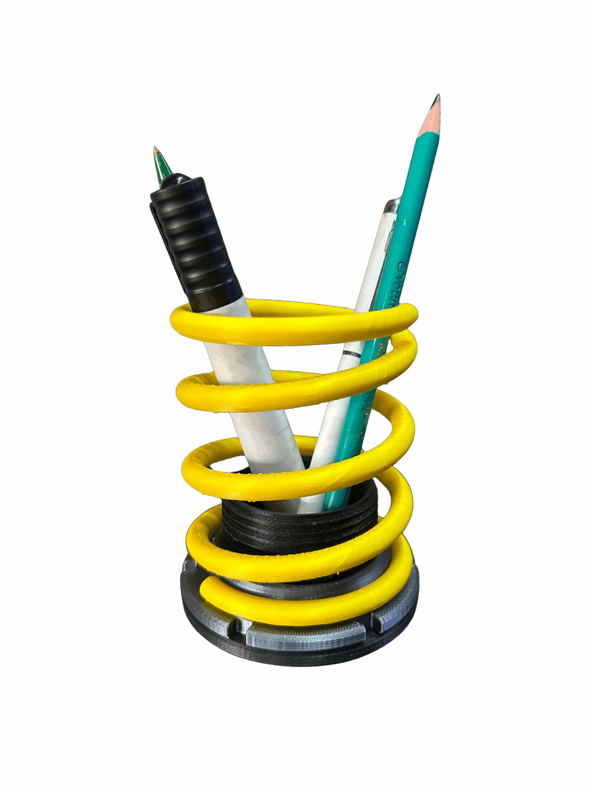 Porta Canetas Mola Coilover Automotivo (amarelo)