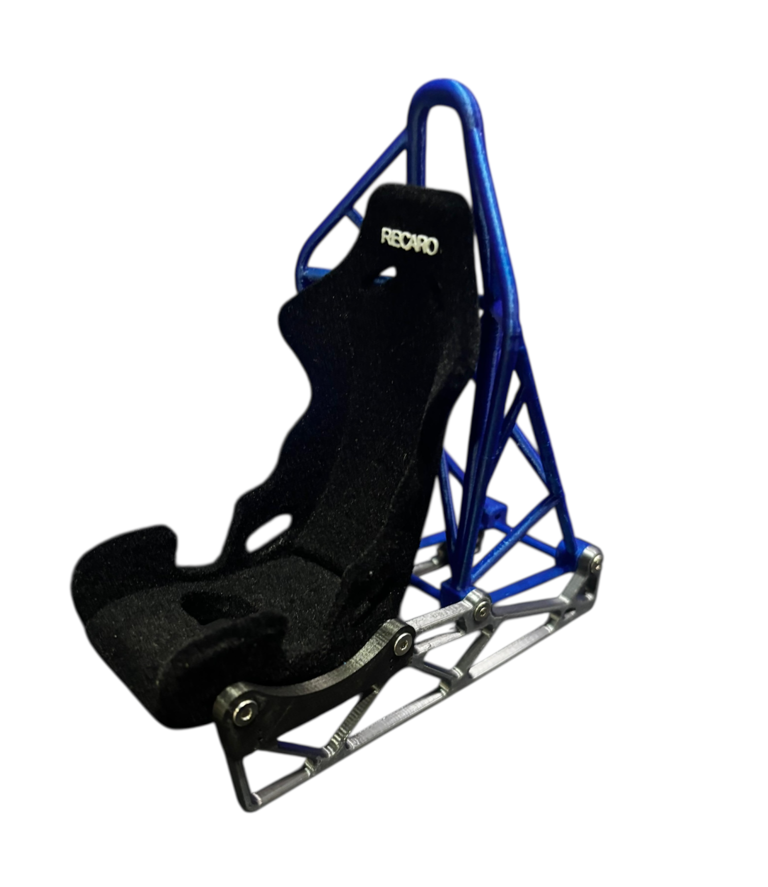 Suporte Para Celular Banco Recaro Preto (Aveludado) Com Azul