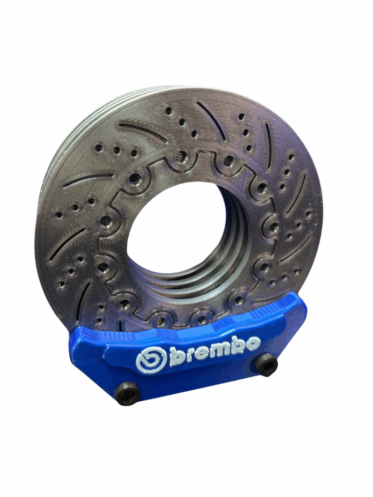Descanso De Copo Lata Disco E Pinça Brembo Azul Escuro