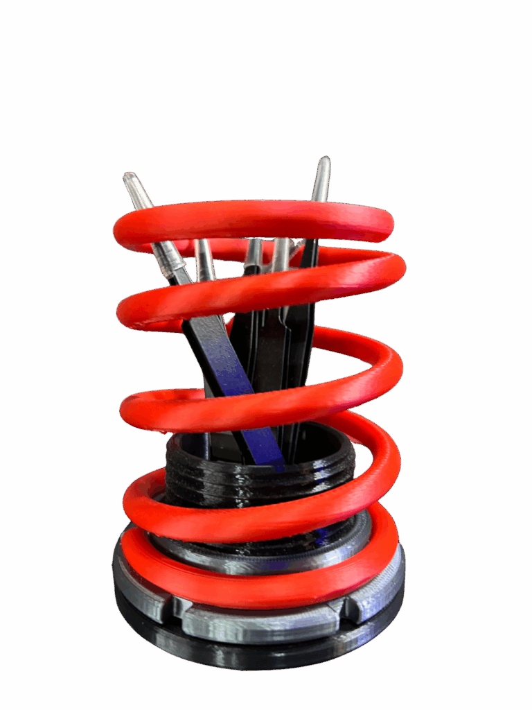 Porta Canetas Mola Coilover Automotivo vermelho (EIBACH)