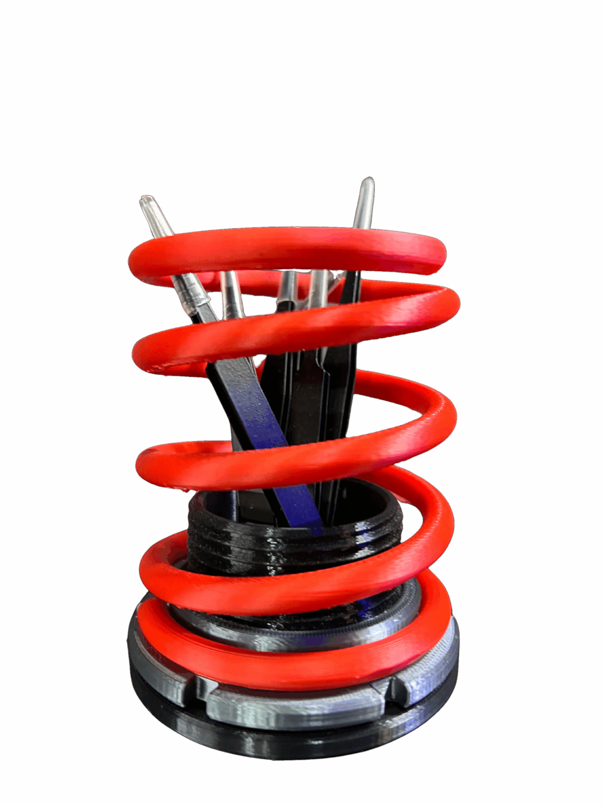 Porta Canetas Mola Coilover Automotivo vermelho (EIBACH)