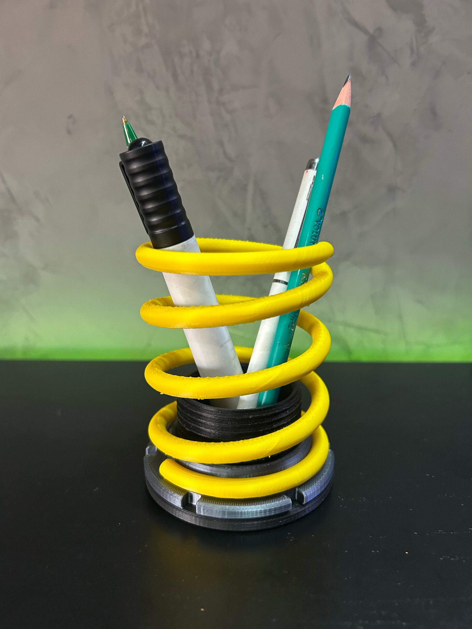 Porta Canetas Mola Coilover Automotivo (amarelo) - Imagem 2