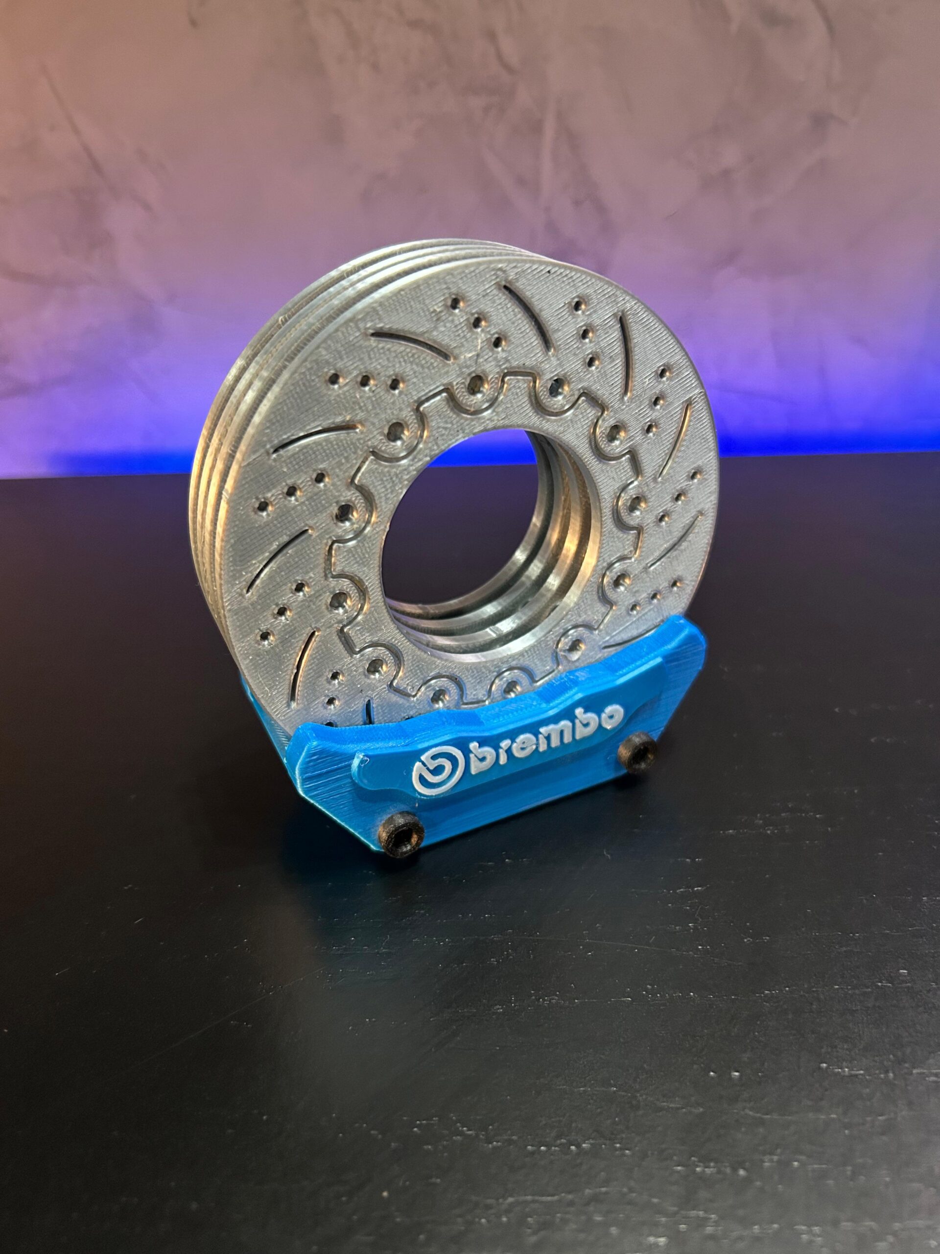 Descanso De Copo Lata Disco E Pinça Brembo Azul Claro - Imagem 2
