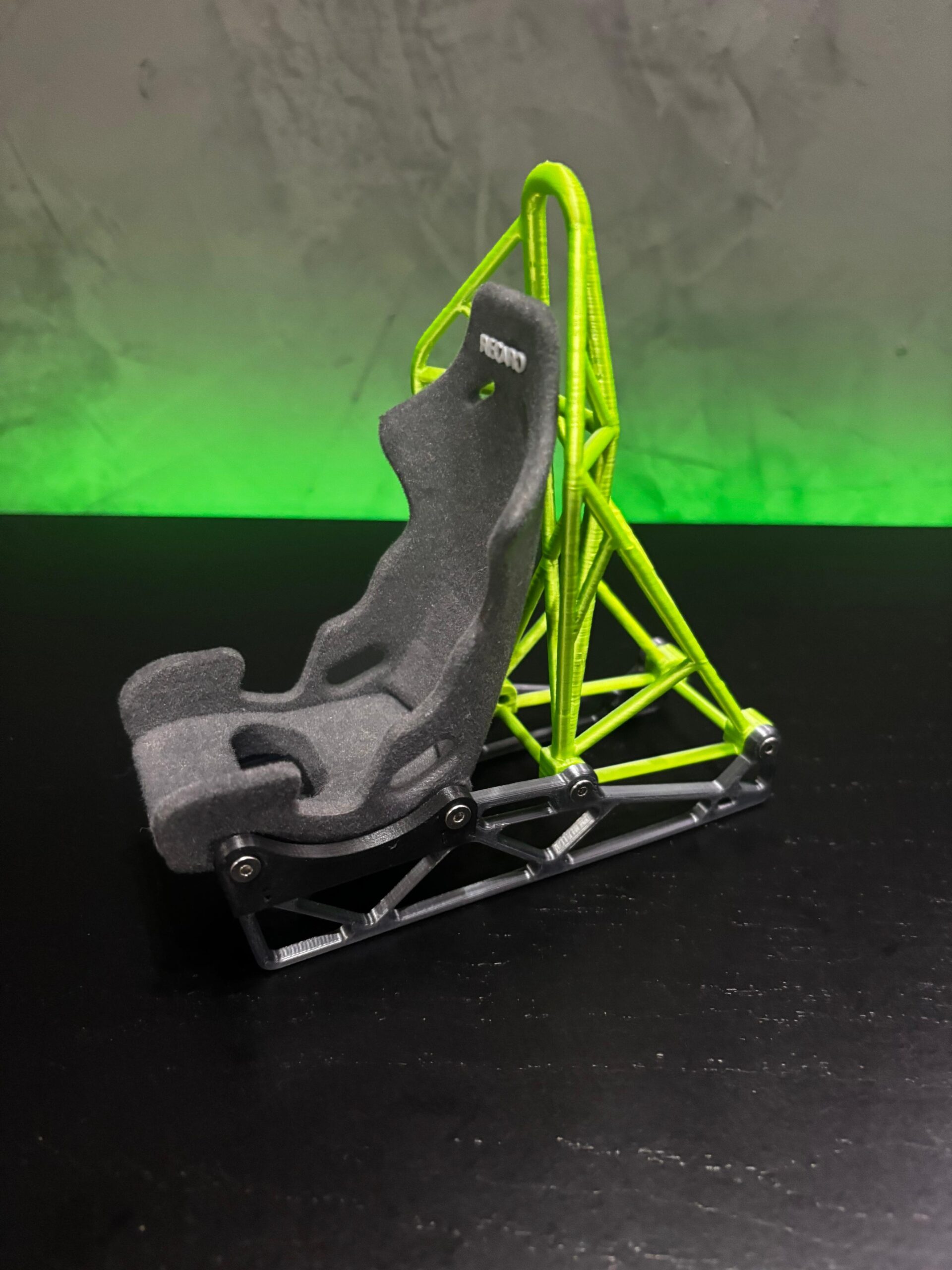 Suporte Para Celular Banco Recaro Grafite (Aveludado) - Imagem 2