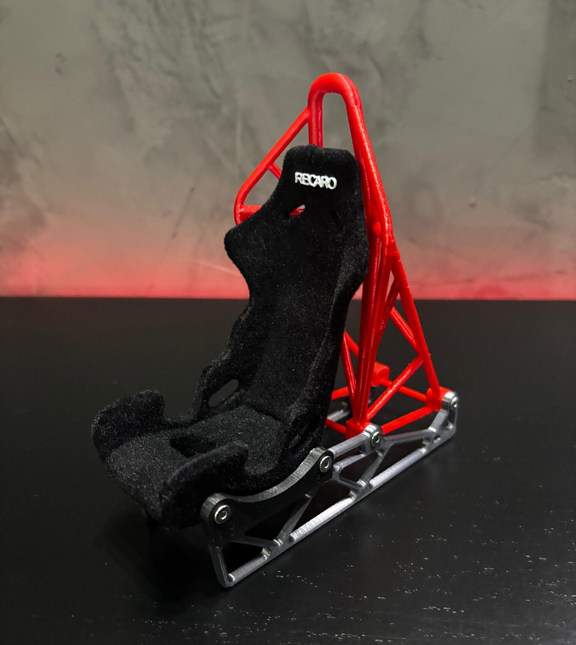Suporte Para Celular Banco Recaro Preto (Aveludado) - Imagem 2