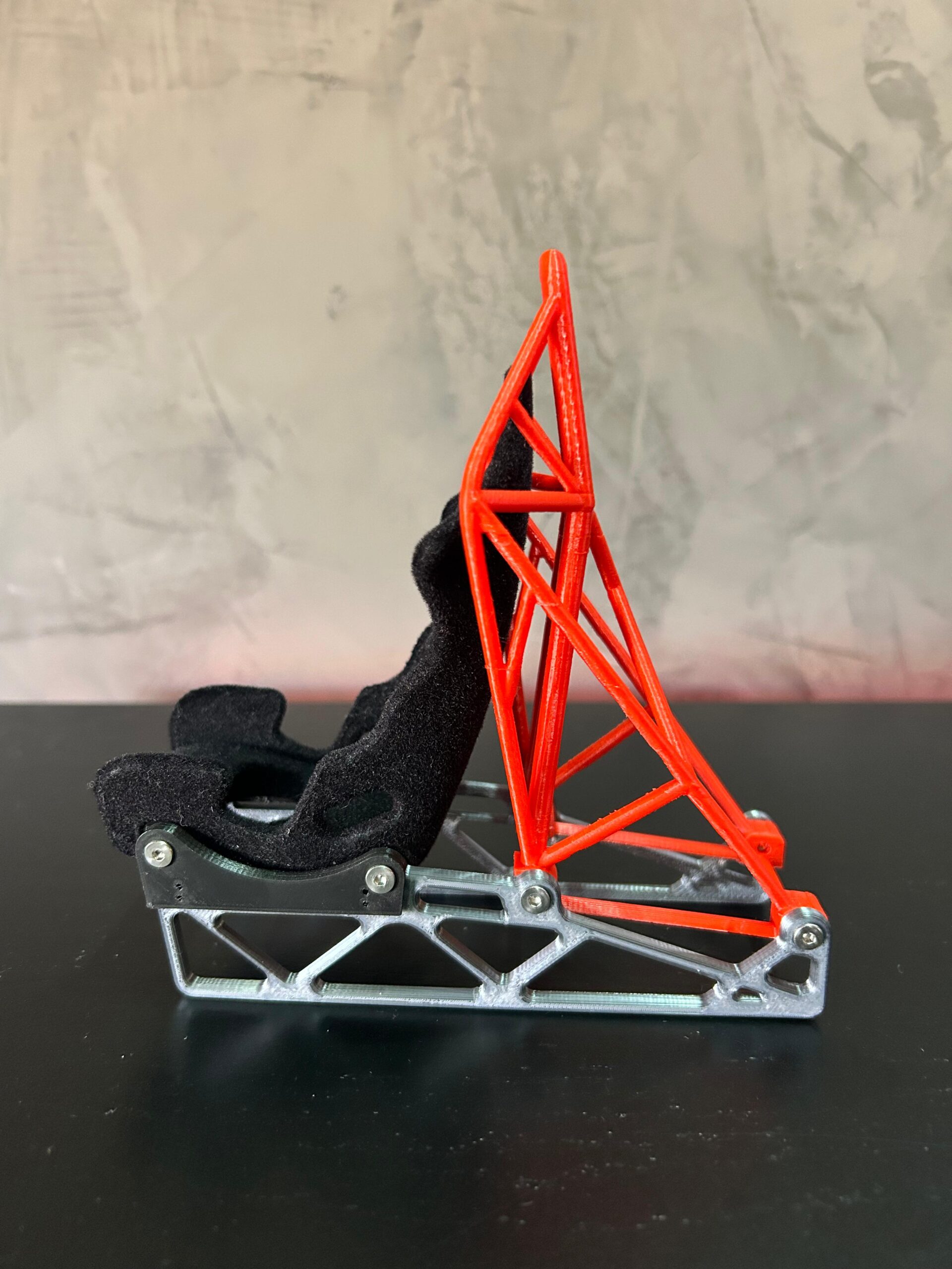 Suporte Para Celular Banco Recaro Preto (Aveludado) - Imagem 3