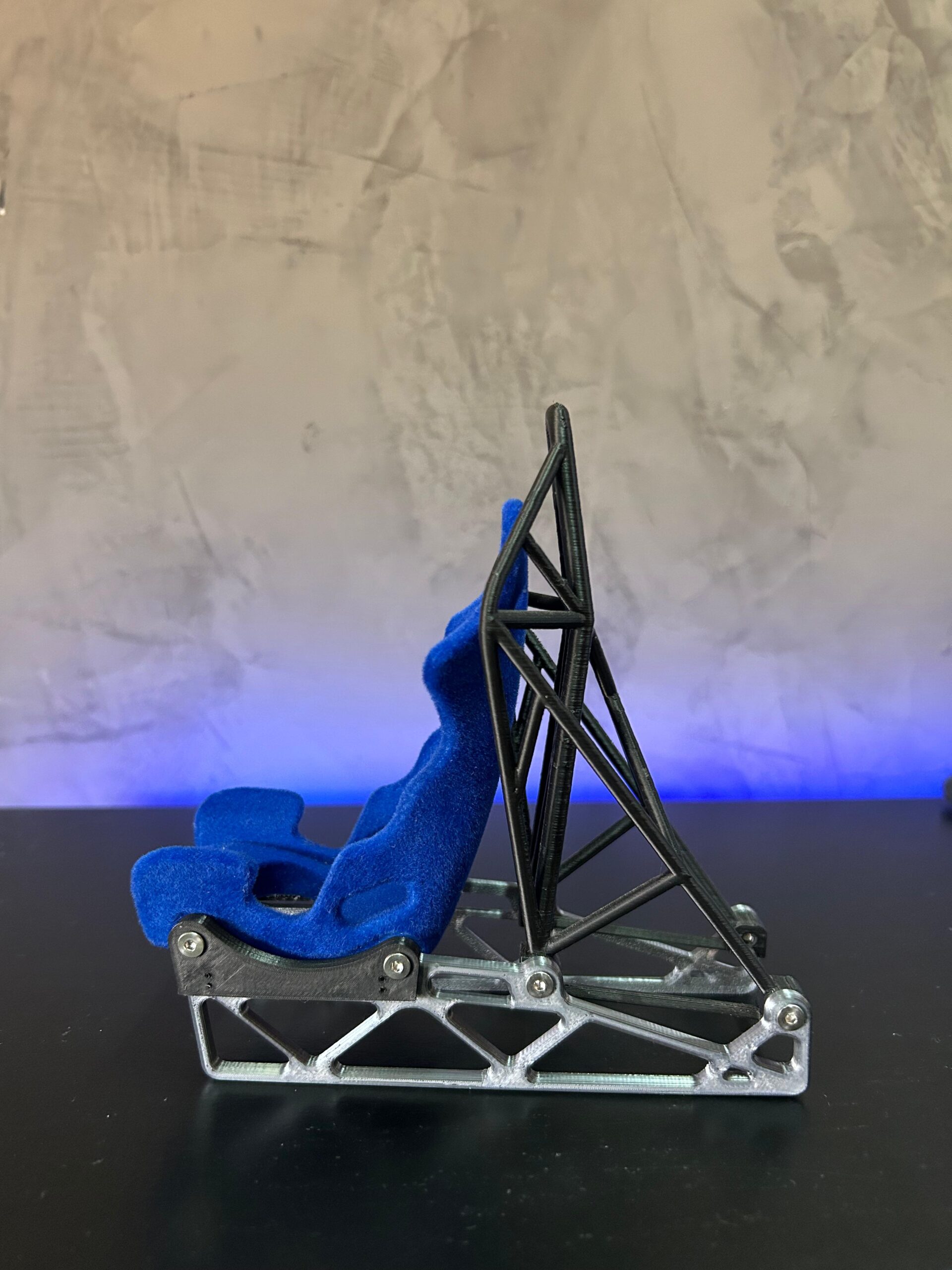 Suporte Para Celular Banco Recaro Azul (Aveludado) - Imagem 3